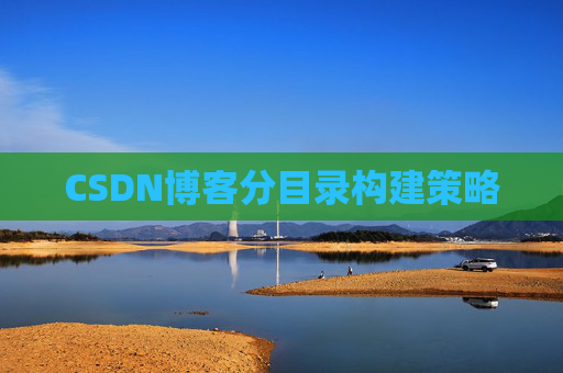 CSDN博客分目录构建策略